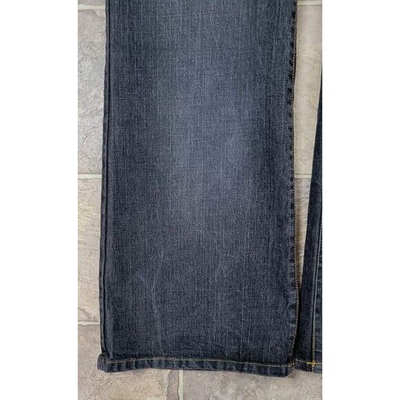 Y2K Zana Di Flare Bootcut Jeans Womens Size 16 Charcoal Gray Denim Stretch Retro - Picture 8 of 10